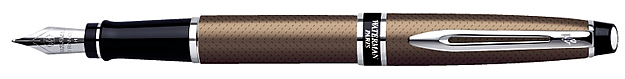 Waterman Brown Expert Urban City Fountain Pen w/Free Pouch