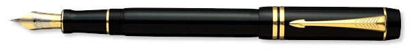 Parker Duofold  Fountain Pen Black with Gold