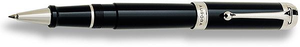 Aurora Talentum Black with Chrome Trim RollerBall