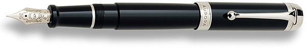 Aurora Talentum Black with Chrome Trim  Fountain Pen