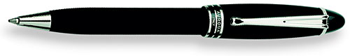 Aurora Ipsilon Satin Black Ballpoint Pen