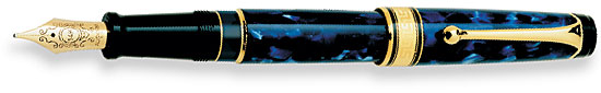 Aurora Optima Blue Aurolide Fountain Pen