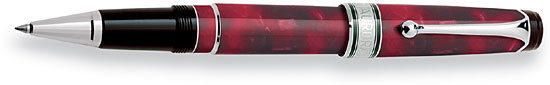 Aurora Optima Red Marble Roller Ball