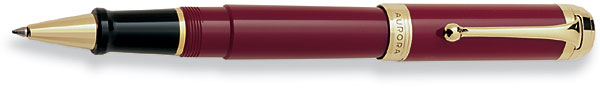 Aurora Talentum Burgundy with Gold Trim RollerBall