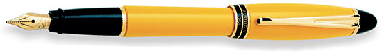 Aurora Ipsilon Resin Yellow Fountain Pen