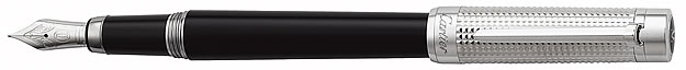 Cartier de Pasha Doue Fountain Pen Clou De Paris Composite Plat. Finish