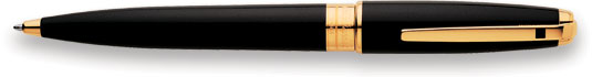 S T Dupont  Black Chinese Lacquer/Gold Trim  Ballpoint/Propelling Pencil