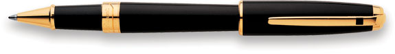 S T Dupont  Black Chinese Lacquer/Gold Trim  RollerBall Pen