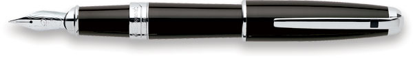 S T Dupont Black Chinese Lacquer /Palladium Trim Large Fountain Pen