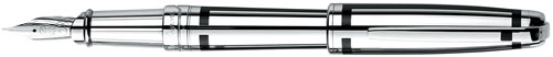 S T Dupont Platinum and Chinese Lacquer Large Fountain Pen