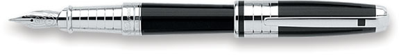 S T Dupont Platinum Plate,Placed Metal Design Medium Fountain Pen