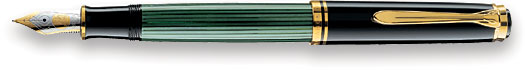 Pelikan Fountain Pen - Souveran M400 Black/Green
