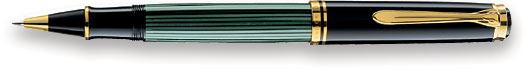 Pelikan Rollerball Pen - Souveran R400 Black/Green 