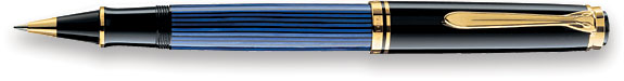 Pelikan Souveran R400 Black/Blue Roller Ball