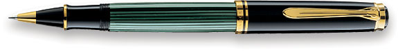 Pelikan Souveran R600 Black/Green Roller Ball