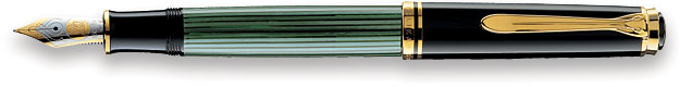 Pelikan Souveran M1000 Black/Green Fountain Pen