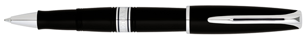 Waterman Charleston Black Chrome Trim  RollerBall