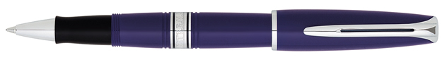 Waterman Charleston Blue Chrome Trim  RollerBall