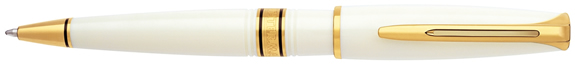 Waterman Charleston Ivory Gold Trim BallPoint