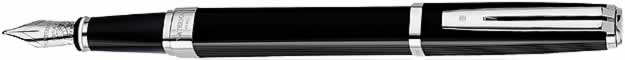 Waterman Exception Night & Day Silver Trim  Fountain Pen