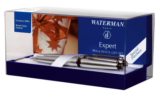 Waterman Chrome Pen/Mechanical Pencil Set