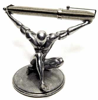 Atlas Pewter Pen Holder