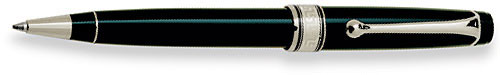 Aurora Optima Black Chrome Trim Ballpoint Pen