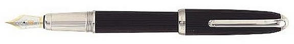 Louis Cartier Fountain Pen Black Composite w/ Platinum Finish