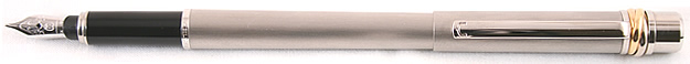 Cartier Must De Cartier Brushed Platinum Fountain Pen