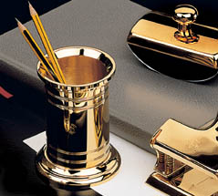 Pencil Cup Gold Plated
