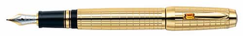 Montblanc Boheme Gold Plated Citrine Gemstone Fountain Pen  (RETRACTABLE NIB FP)