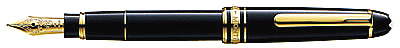 Montblanc Mozart Black Gold Plated Fountain Pen