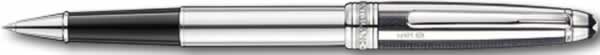 Montblanc Solitaire Classique Silver Fiber Glass Guilloche RollerBall Pen