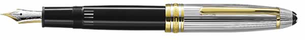 Montblanc Solitaire Duo LeGrand Black/Sterling Silver Fountain Pen