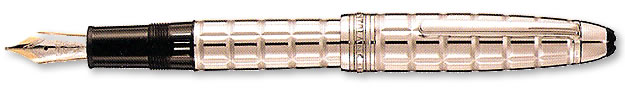 Montblanc Solitaire Legrand Platinum Facet Fountain Pen