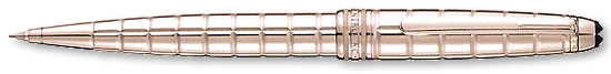 Montblanc Solitaire Classique Platinum Plated Facet Mechanical Pencil 0.7mm