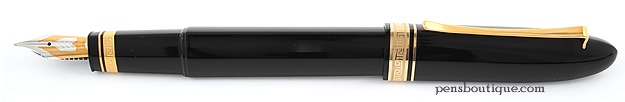 Omas 360 Fountain Pen  Black with Gold Trim 
