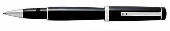 Omas Bologna Black Cotton Resin Palladium Roller Ball Pen