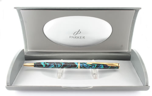 Parker Insignia  Green Swirl  BallPoint Pen