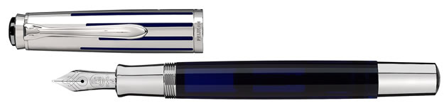 Pelikan Souveran M625 Blue W/Sterling Silver Cap Fountain Pen