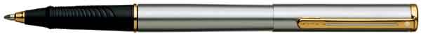 Sheaffer AGIO Brushed Chrome Finish Gold Trim RollerBall Pen