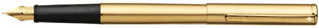 Sheaffer AGIO Angle Brushed Gold 22k Plated  Fountain Pen
