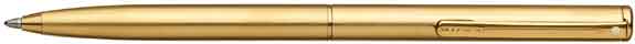 Sheaffer AGIO Angle Brushed Gold 22k Plated BallPoint Pen