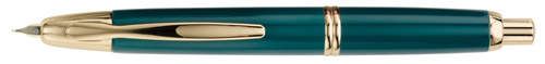 Pilot Namiki Vanishing Point Green/Gold Fountain Pen